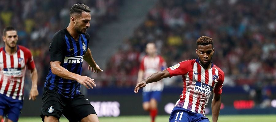 Partido entre el Atlético y el Inter de MIlan Partido entre el Atlético y el Inter de MIlan