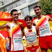   El extremeño Álvaro Martín y la andaluza María Pérez regalaron a España un doblete de oro histórico en los 20 km marcha de los campeonatos de Europa. 