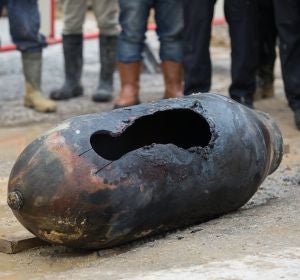 Una bomba de la Segunda Guerra Mundial desactivada Una bomba de la Segunda Guerra Mundial desactivada