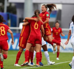 Selección Española Sub-20 celebrando un gol Selección Española Sub-20 celebrando un gol