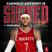 Los Rockets hacen oficial el fichaje de Carmelo Anthony Los Rockets hacen oficial el fichaje de Carmelo Anthony