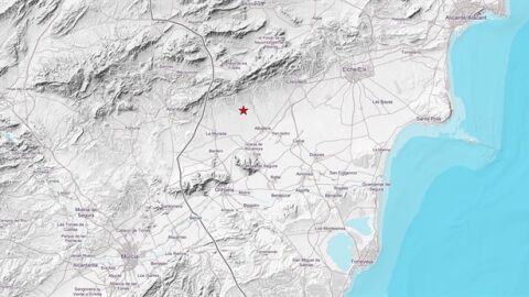 En la imagen la zona afectada por el terremoto