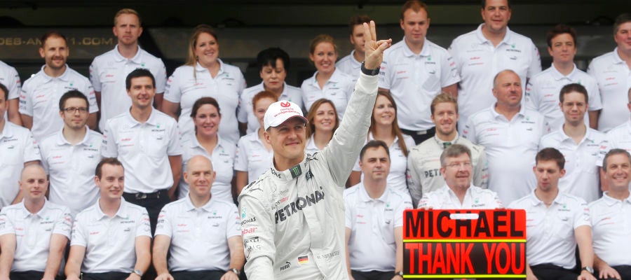 Schumacher, el día de su retirada Schumacher, el día de su retirada