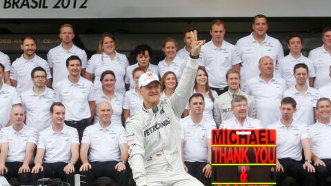 Schumacher, el d&iacute;a de su retirada