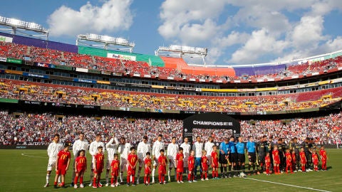 El Real Madrid jug&oacute; este verano en el FedExField de Washington DC