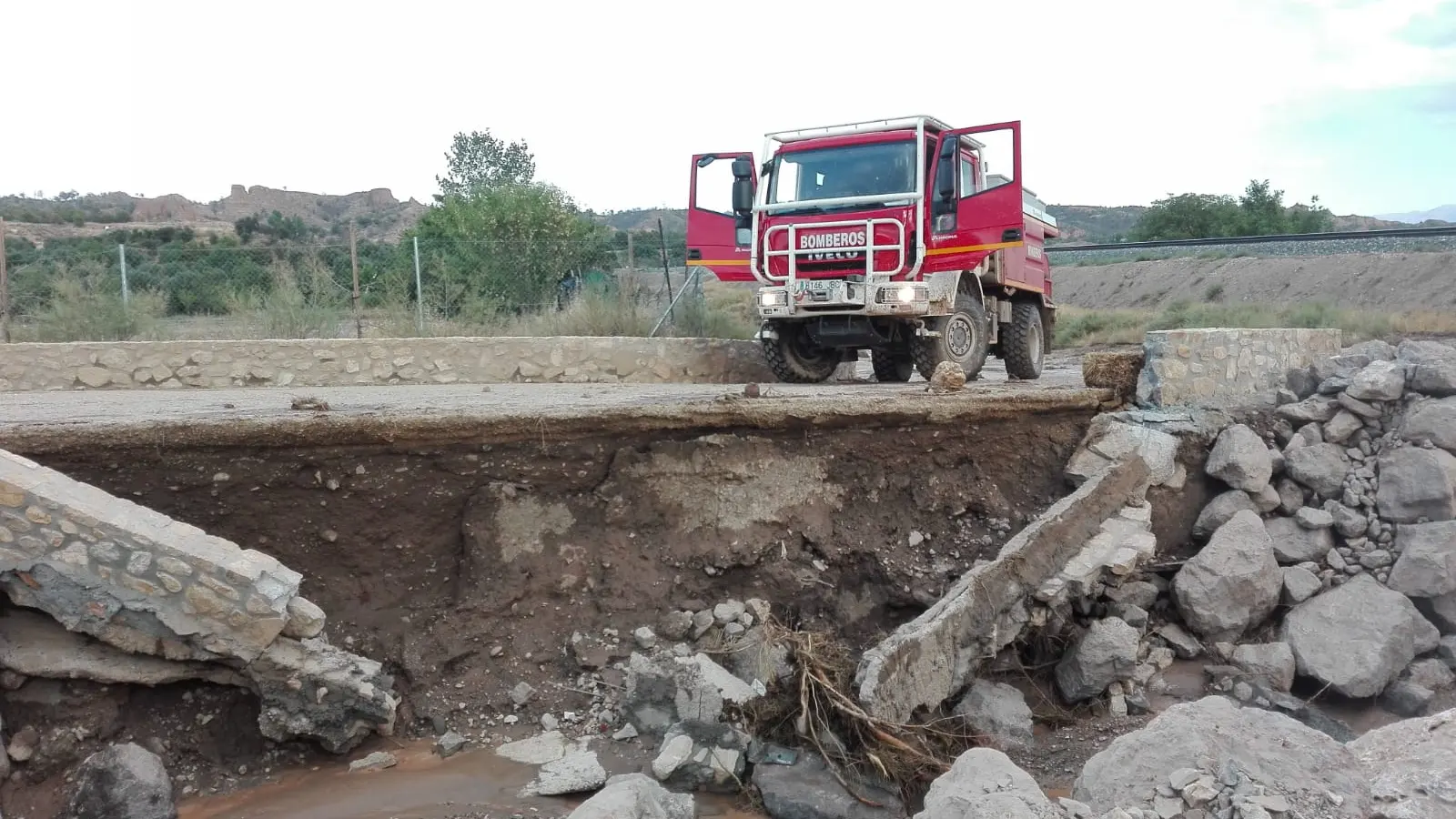 Estragos de la tormenta de verano acaecida en Guadix