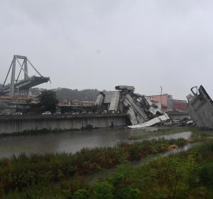 Puente derrumbado de Génova Puente derrumbado de Génova