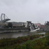 Puente derrumbado de Génova