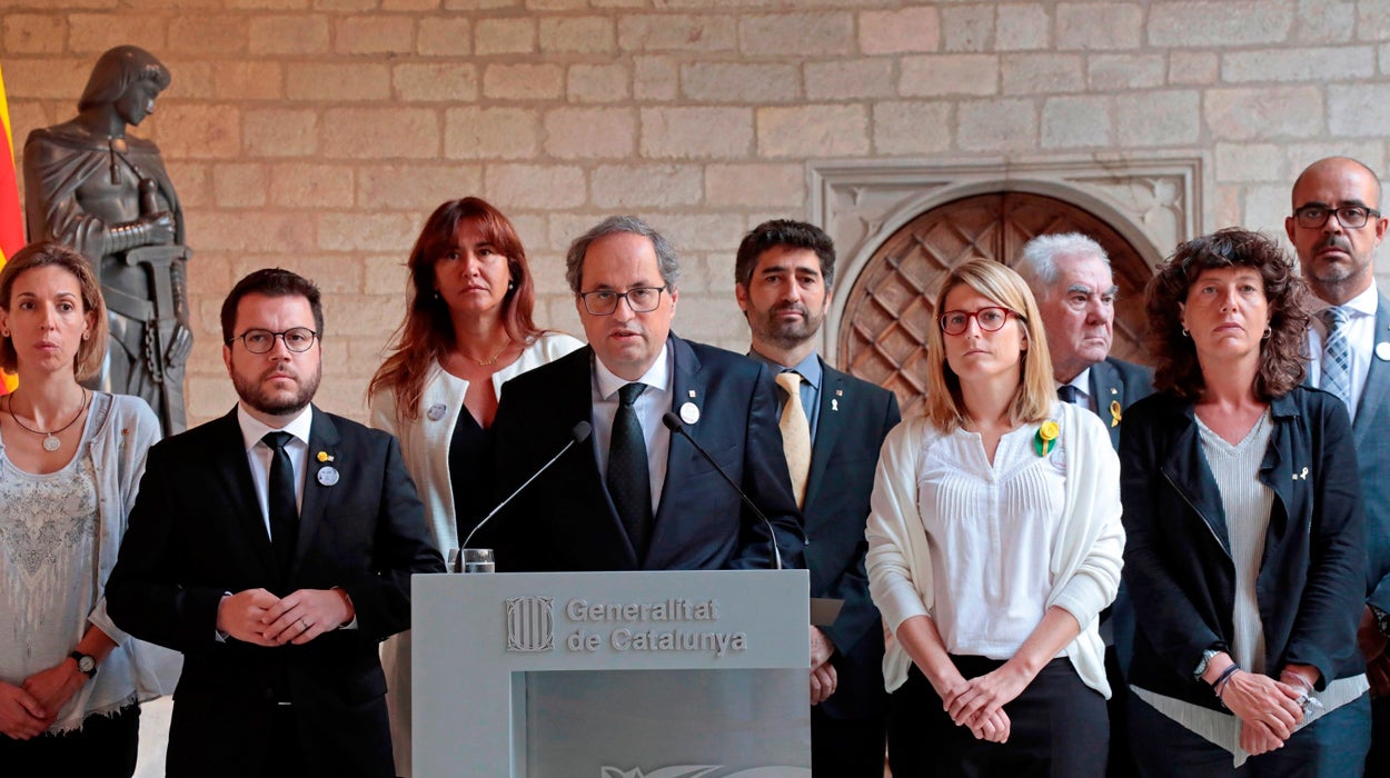 Torra: "No vamos a defendernos, vamos a atacar a este Estado injusto" Torra: "No vamos a defendernos, vamos a atacar a este Estado injusto"