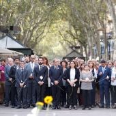 El presidente catalán, Quim Torra y la alcaldesa de Barcelona, Ada Colau