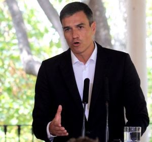 El presidente del Gobierno español, Pedro Sánchez, durante una rueda de prensa El presidente del Gobierno español, Pedro Sánchez, durante una rueda de prensa