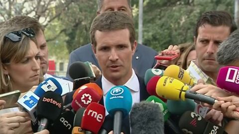 Pablo Casado: "Hoy es el d&iacute;a en el que todas las fuerzas pol&iacute;ticas debemos mostrar unidad"