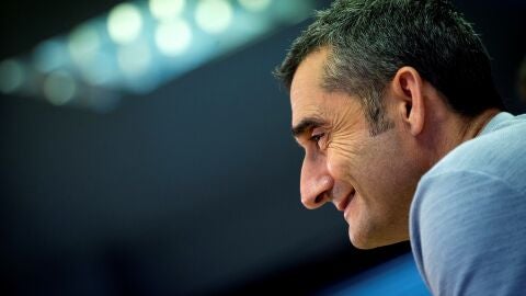 Ernesto Valverde, en rueda de prensa