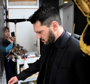 Matias Messi escoltado por la policía Matias Messi escoltado por la policía