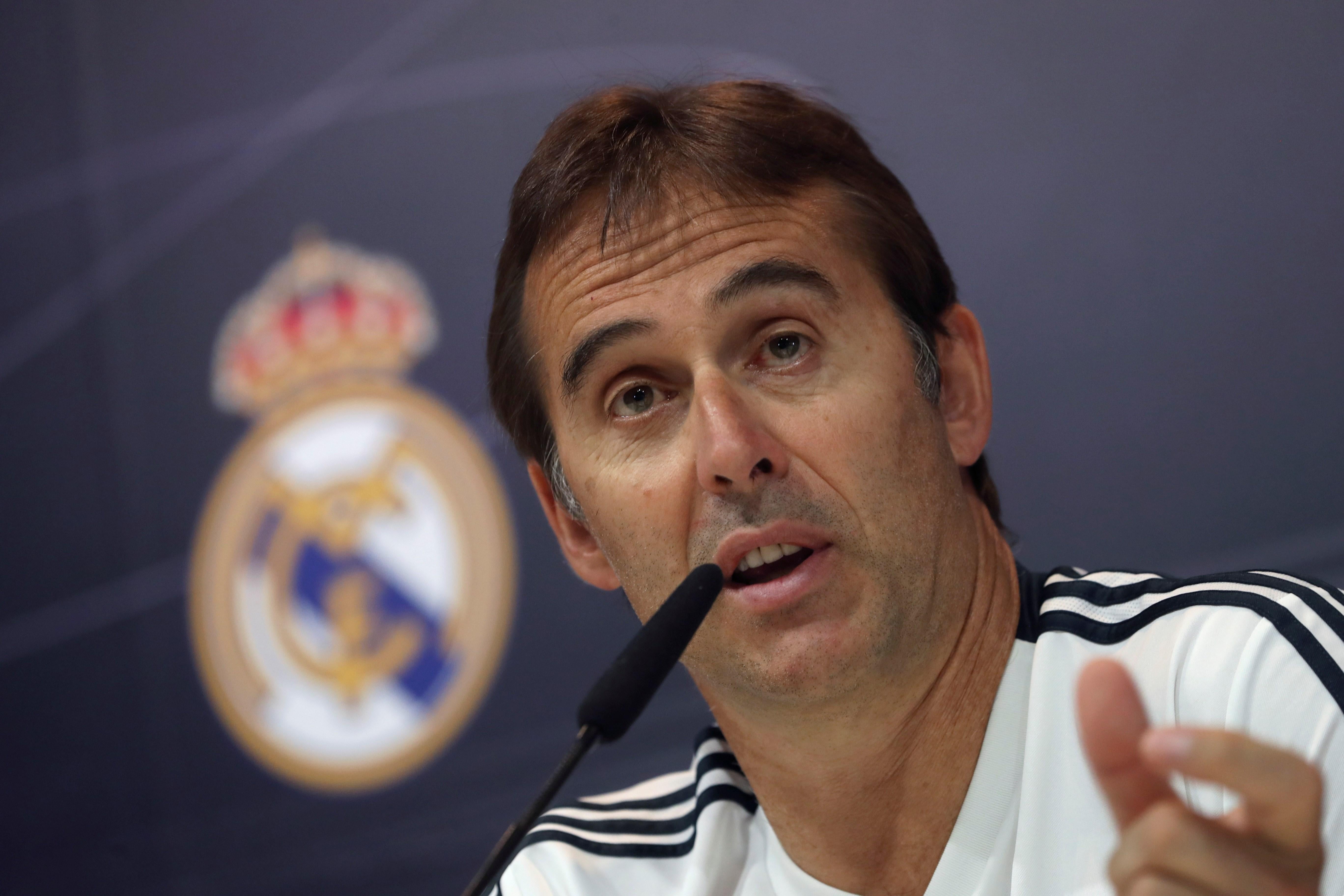 Lopetegui: "Los jugadores importantes son los que están, los que no están no lo son" Lopetegui: "Los jugadores importantes son los que están, los que no están no lo son"