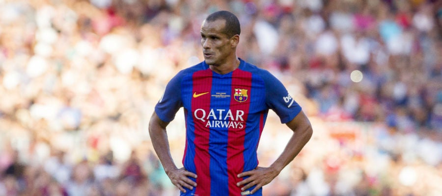 Rivaldo, en un partido con las leyendas del Barcelona Rivaldo, en un partido con las leyendas del Barcelona