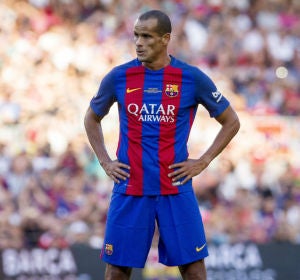 Rivaldo, en un partido con las leyendas del Barcelona Rivaldo, en un partido con las leyendas del Barcelona