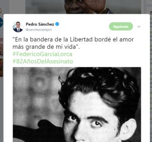 Tweet de Pedro Sánchez Tweet de Pedro Sánchez