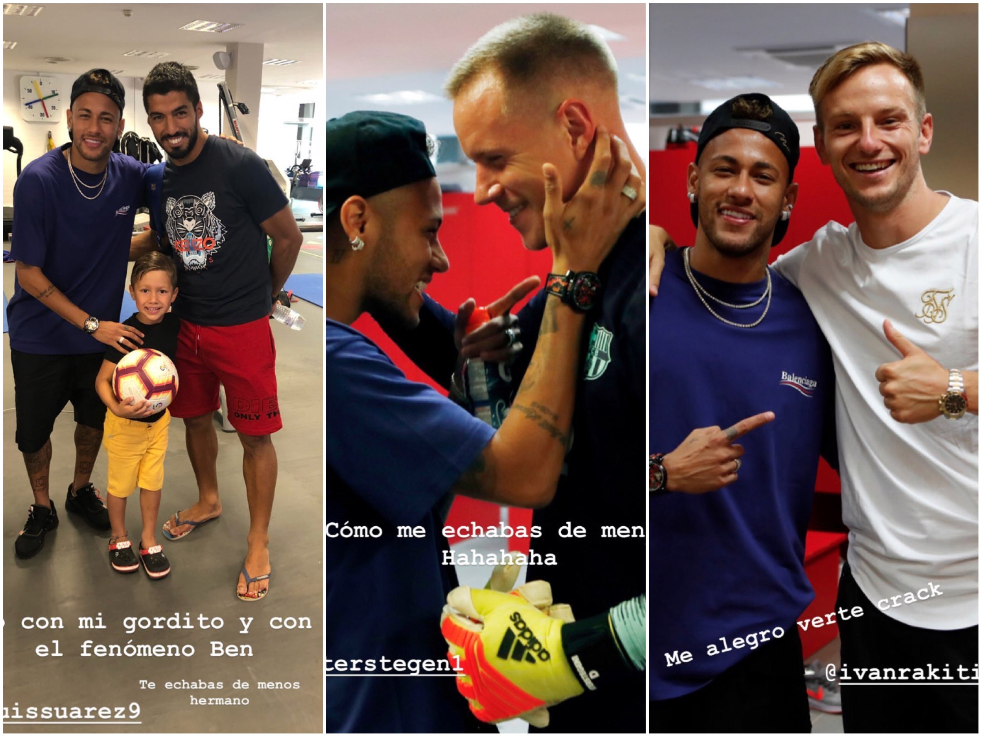 Neymar, invitado 'sorpresa' en el entrenamiento del Barça Neymar, invitado 'sorpresa' en el entrenamiento del Barça