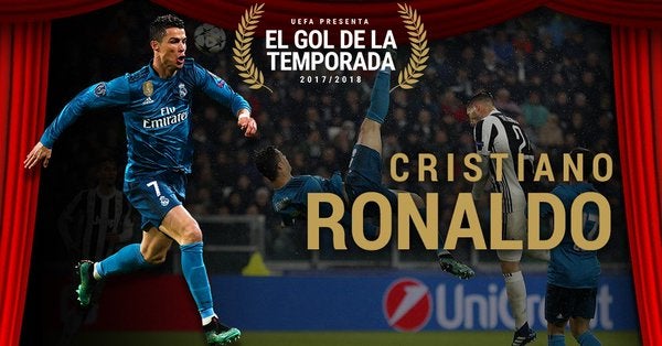 La chilena de Cristiano Ronaldo frente a la Juventus, elegido mejor gol de la temporada La chilena de Cristiano Ronaldo frente a la Juventus, elegido mejor gol de la temporada