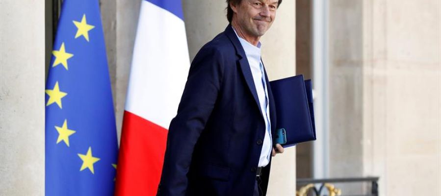 Imagen de archivo del ministro francés de la Transición Ecológica, Nicolas Hulot Imagen de archivo del ministro francés de la Transición Ecológica, Nicolas Hulot