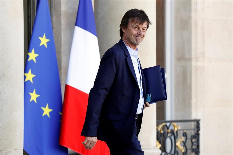 Dimite el ministro francés de Ecología, Nicolas Hulot, sin avisar a Macron Dimite el ministro francés de Ecología, Nicolas Hulot, sin avisar a Macron