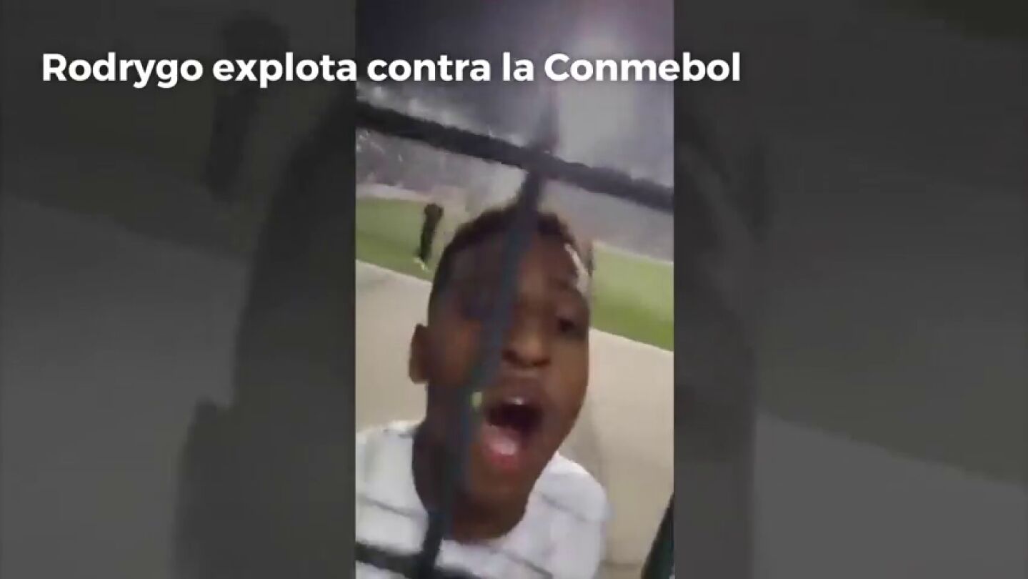 Pol&eacute;mica de Rodrygo en Brasil: "Conmebol, hijos de p..."