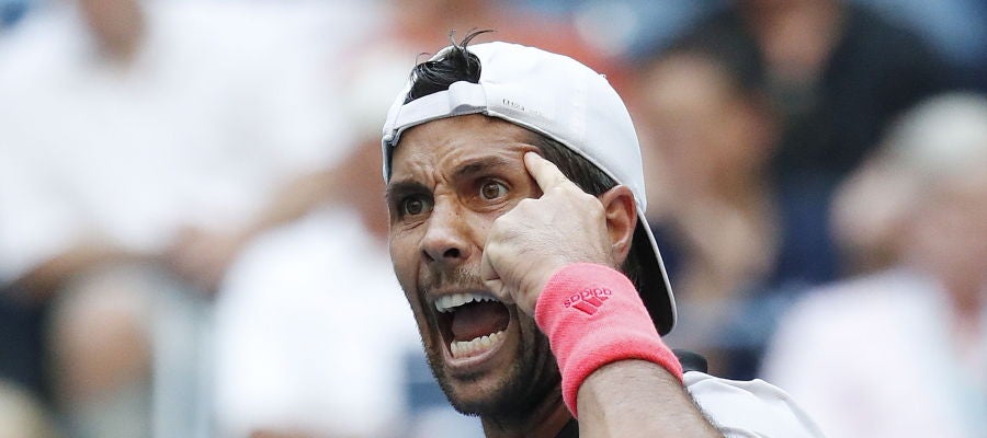 Verdasco celebra la victoria ante Murray Verdasco celebra la victoria ante Murray