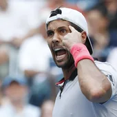 Verdasco celebra la victoria ante Murray Verdasco celebra la victoria ante Murray