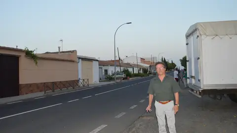 Alberto Lillo durante la visitá que realizó a Las Casas Alberto Lillo durante la visitá que realizó a Las Casas