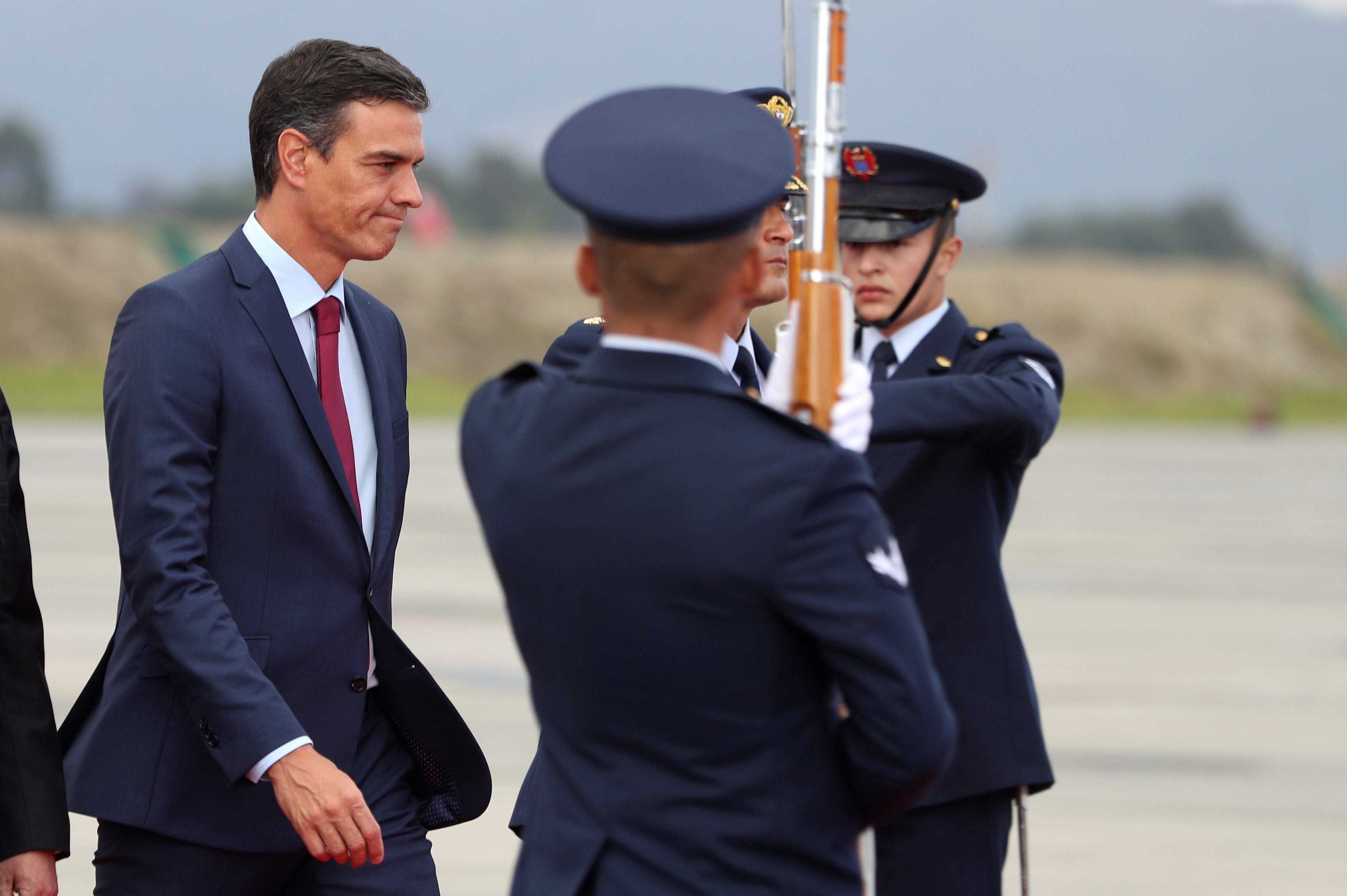 Pedro Sánchez llega a Bogotá para reunirse con Iván Duque Pedro Sánchez llega a Bogotá para reunirse con Iván Duque
