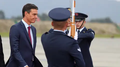Pedro Sánchez es recibido en Colombia Pedro Sánchez es recibido en Colombia