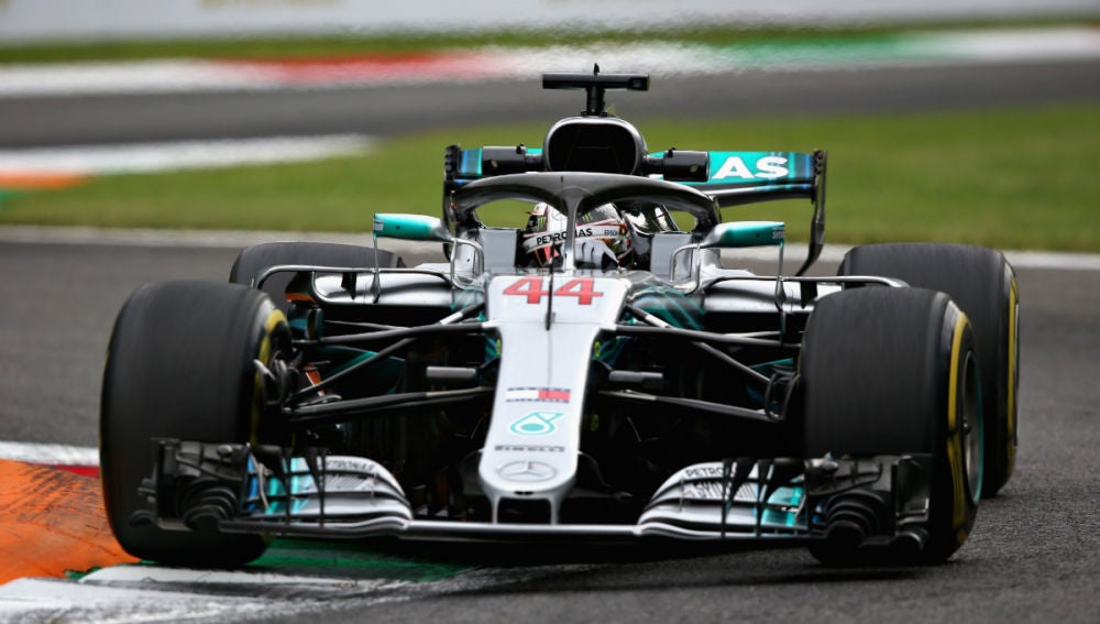 Lewis Hamilton rueda en Monza