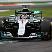 Lewis Hamilton rueda en Monza