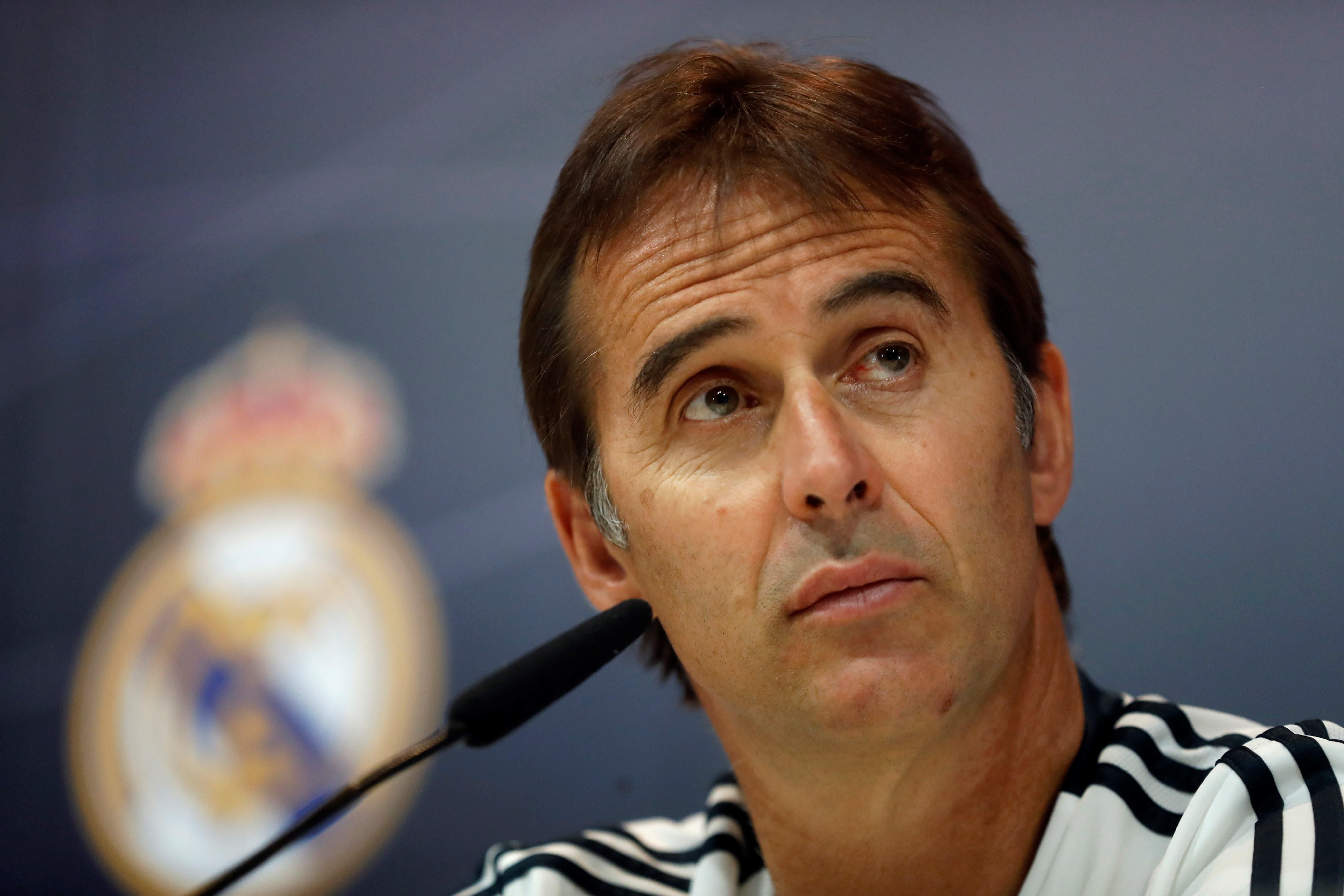 Lopetegui: "Con la llegada de Mariano la plantilla queda cerrada" Lopetegui: "Con la llegada de Mariano la plantilla queda cerrada"
