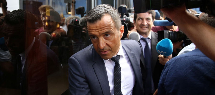Jorge Mendes en los juzgados de Pozuelo Jorge Mendes en los juzgados de Pozuelo
