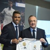 Mariano en su presentación con el Real Madrid