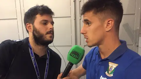El jugador del Leganés, Unai Bustinza El jugador del Leganés, Unai Bustinza