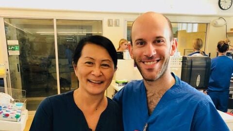 Enfermera y m&eacute;dico se reencuentran 