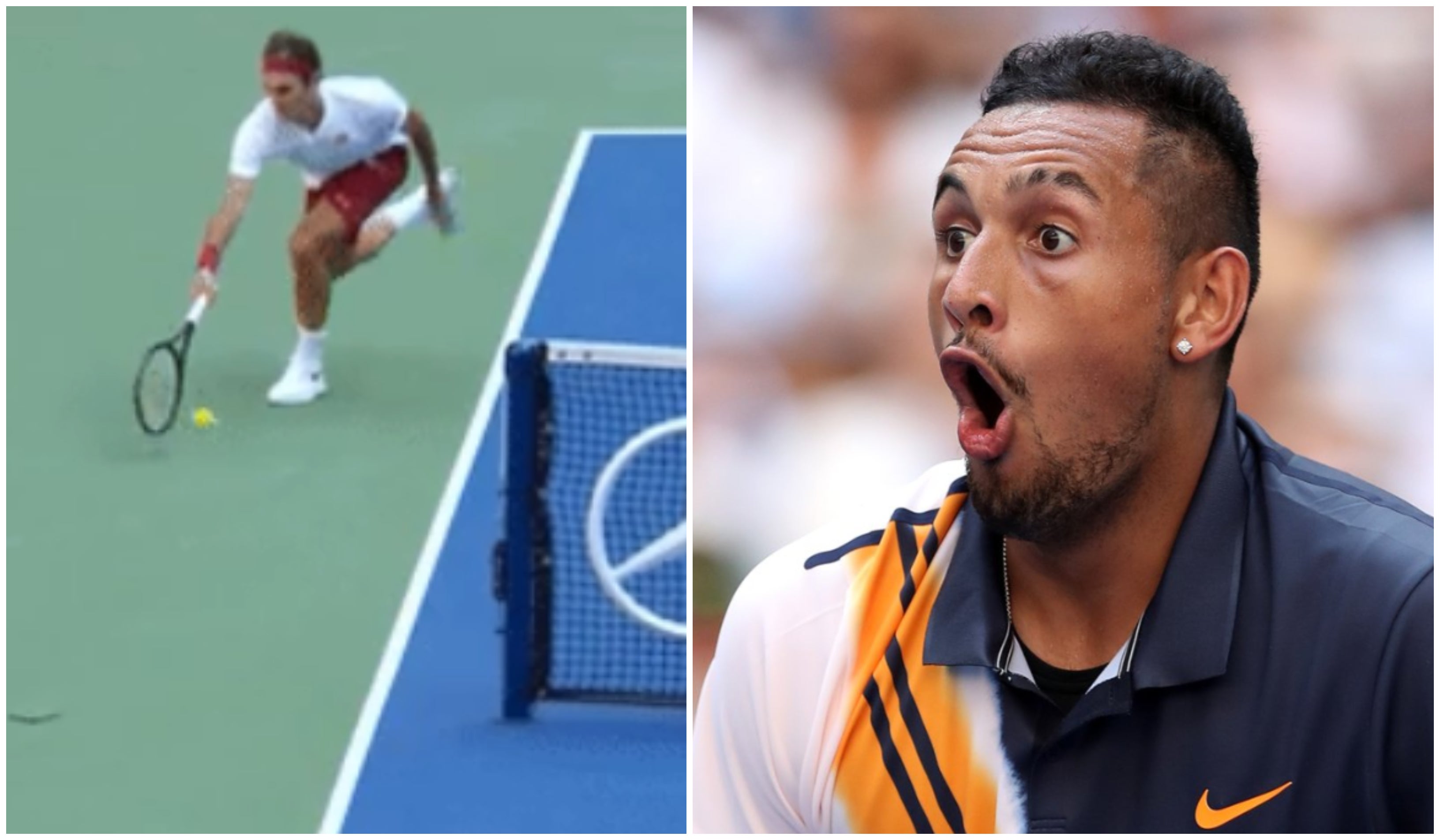 El punto imposible de Federer que da la vuelta al mundo: dejó atónito a Kyrgios El punto imposible de Federer que da la vuelta al mundo: dejó atónito a Kyrgios