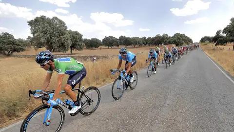 Alejandro Valverde al frente del Movistar Alejandro Valverde al frente del Movistar