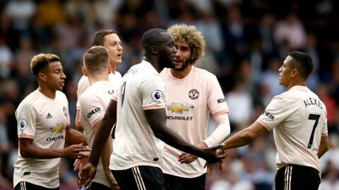 Lukaku celebra un gol