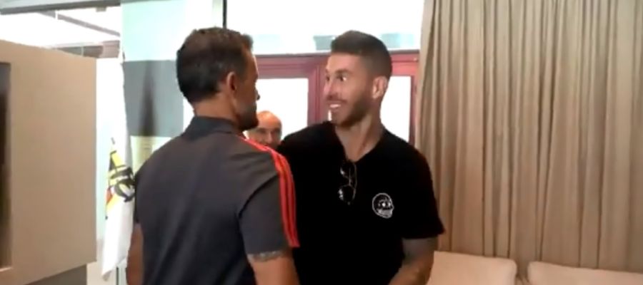 Encuentro entre Luis Enrique y Sergio Ramos Encuentro entre Luis Enrique y Sergio Ramos