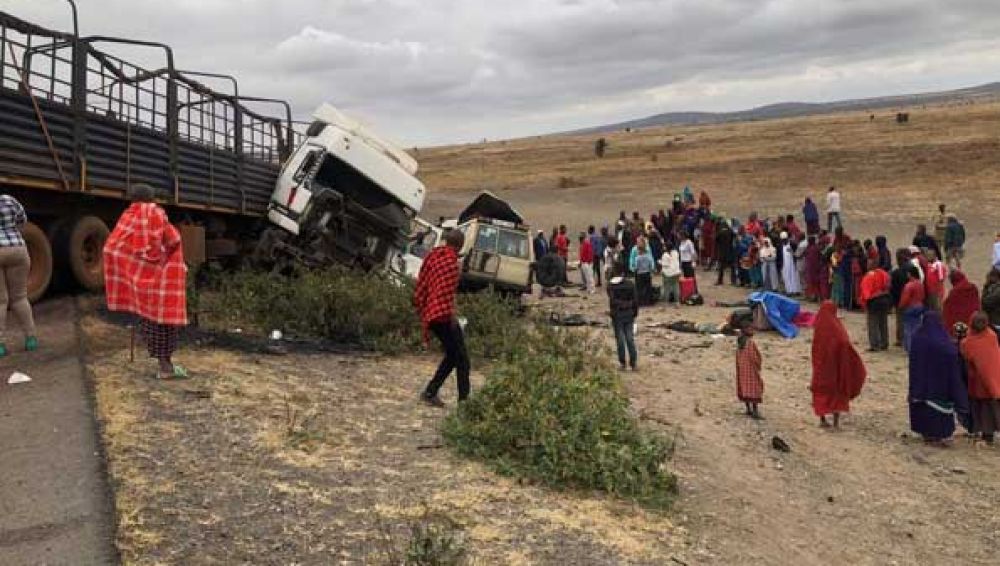 Imagen del accidente en Tanzania