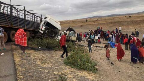 Imagen del accidente en Tanzania