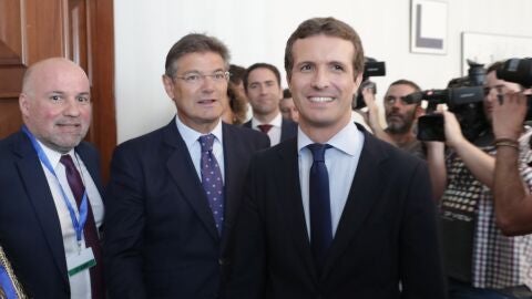 El presidente del PP, Pablo Casado