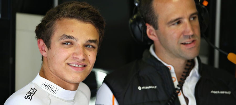 Lando Norris, durante los Libres 1 del GP de Italia Lando Norris, durante los Libres 1 del GP de Italia