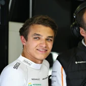 Lando Norris, durante los Libres 1 del GP de Italia Lando Norris, durante los Libres 1 del GP de Italia