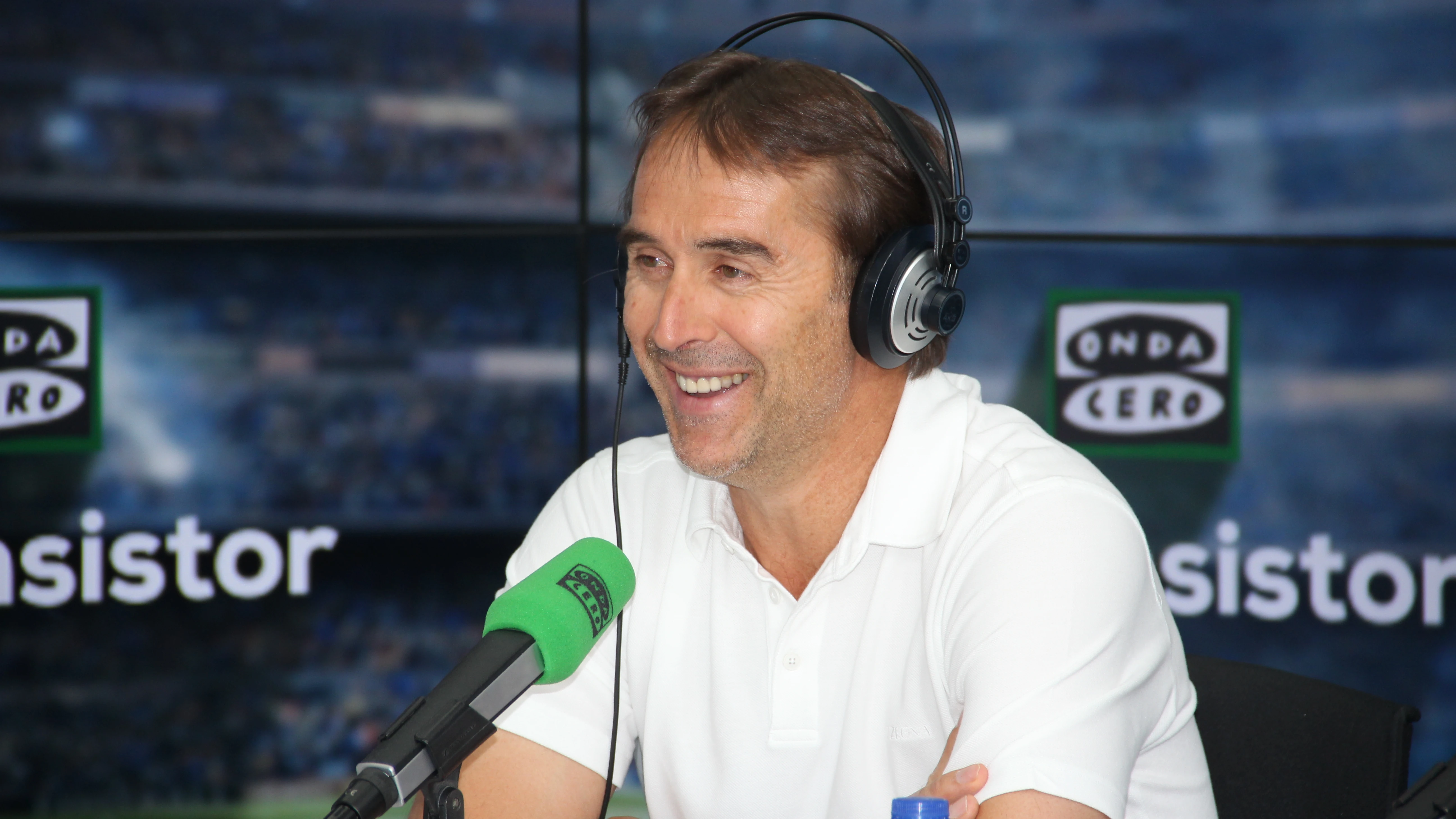 Julen Lopetegui, en los estudios de El Transistor. Julen Lopetegui, en los estudios de El Transistor.