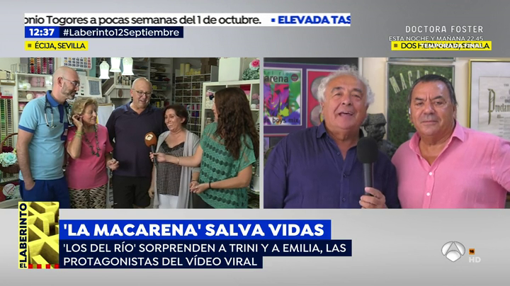 La emotiva respuesta de Los del Río a las protagonistas del vídeo viral del masaje cardiaco al ritmo de 'La Macarena' La emotiva respuesta de Los del Río a las protagonistas del vídeo viral del masaje cardiaco al ritmo de 'La Macarena'